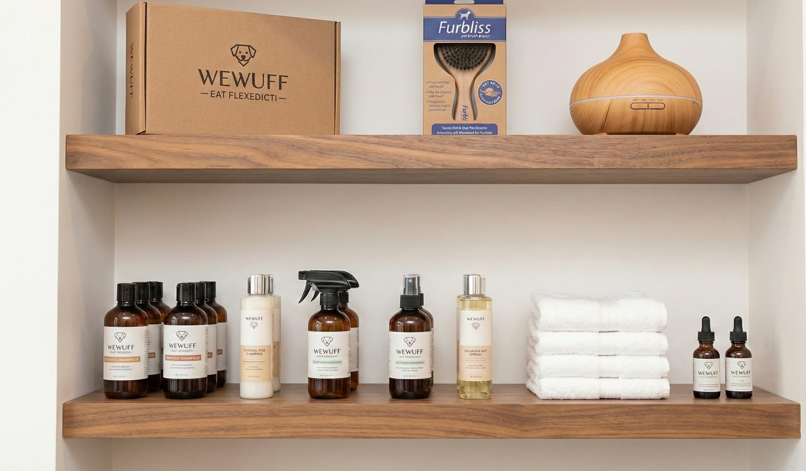 Boutique pet supplies display
